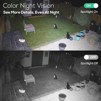 Kittyhok Home Solar Security Camera System Ourdoor | 4pcs 2K Bullet Solar Camera ، 4pcs PT Solar Security Camera ، Smart Human Detection ، Spotlight ، Forever Power ، 10CH NVR ، 64 جيجابايت التخزين المحلي