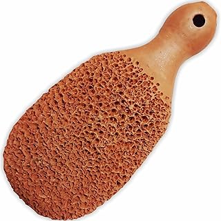 Footvital Pumice Stone for Feet, 2 - Sided Foot Exfoliator Scrubber, Callus Remover, Made of Natural Terra-Cotta, Exfoliates & Smooths Rough Skin-picture-29