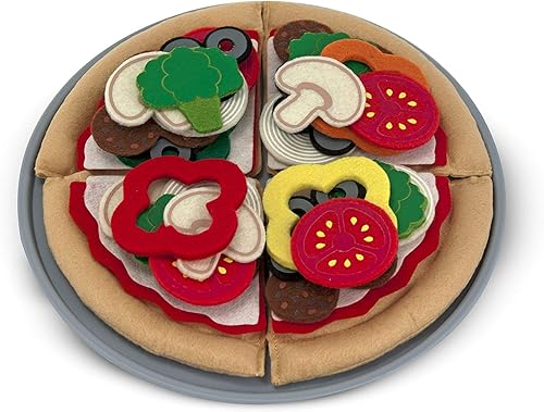Melissa & Doug Set de pizza de fieltro Play Food
