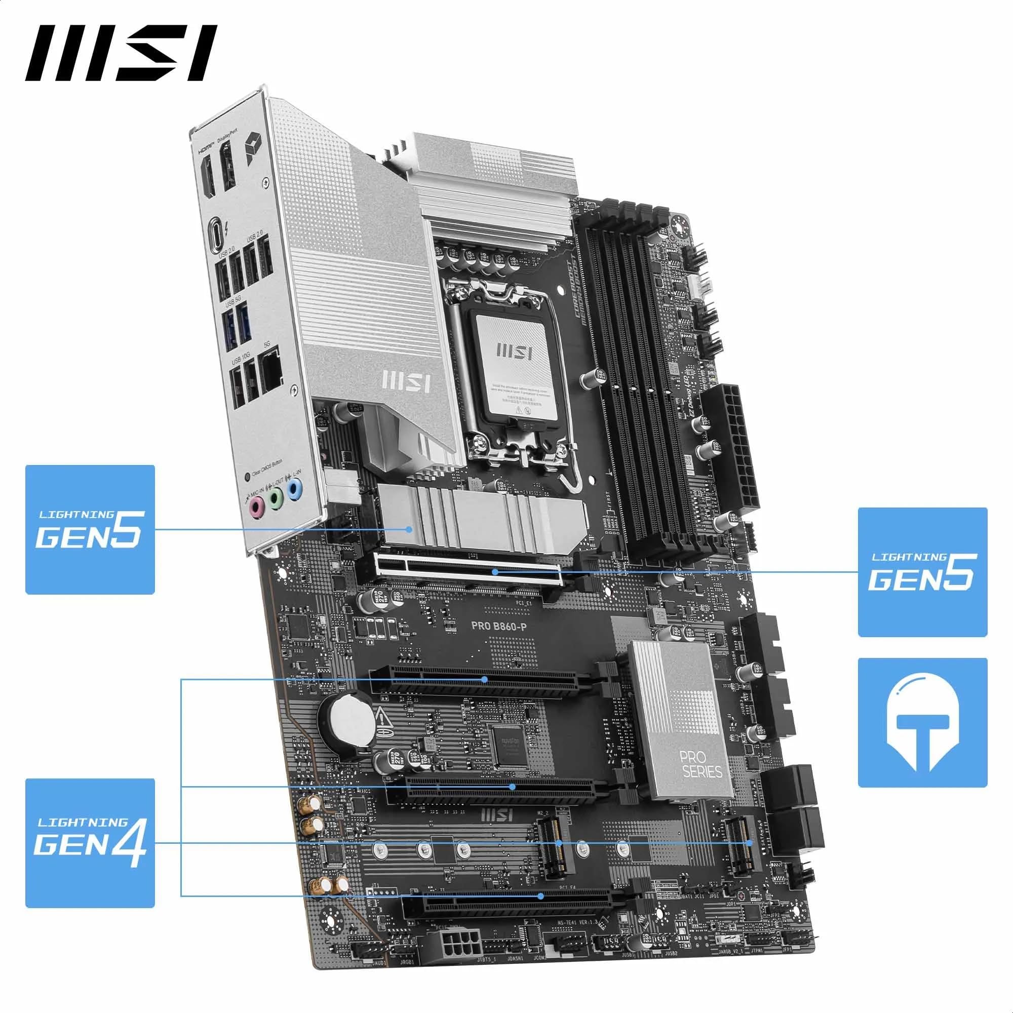 Amazon.com: MSI PRO B860-P Motherboard, ATX - Supports Intel Core