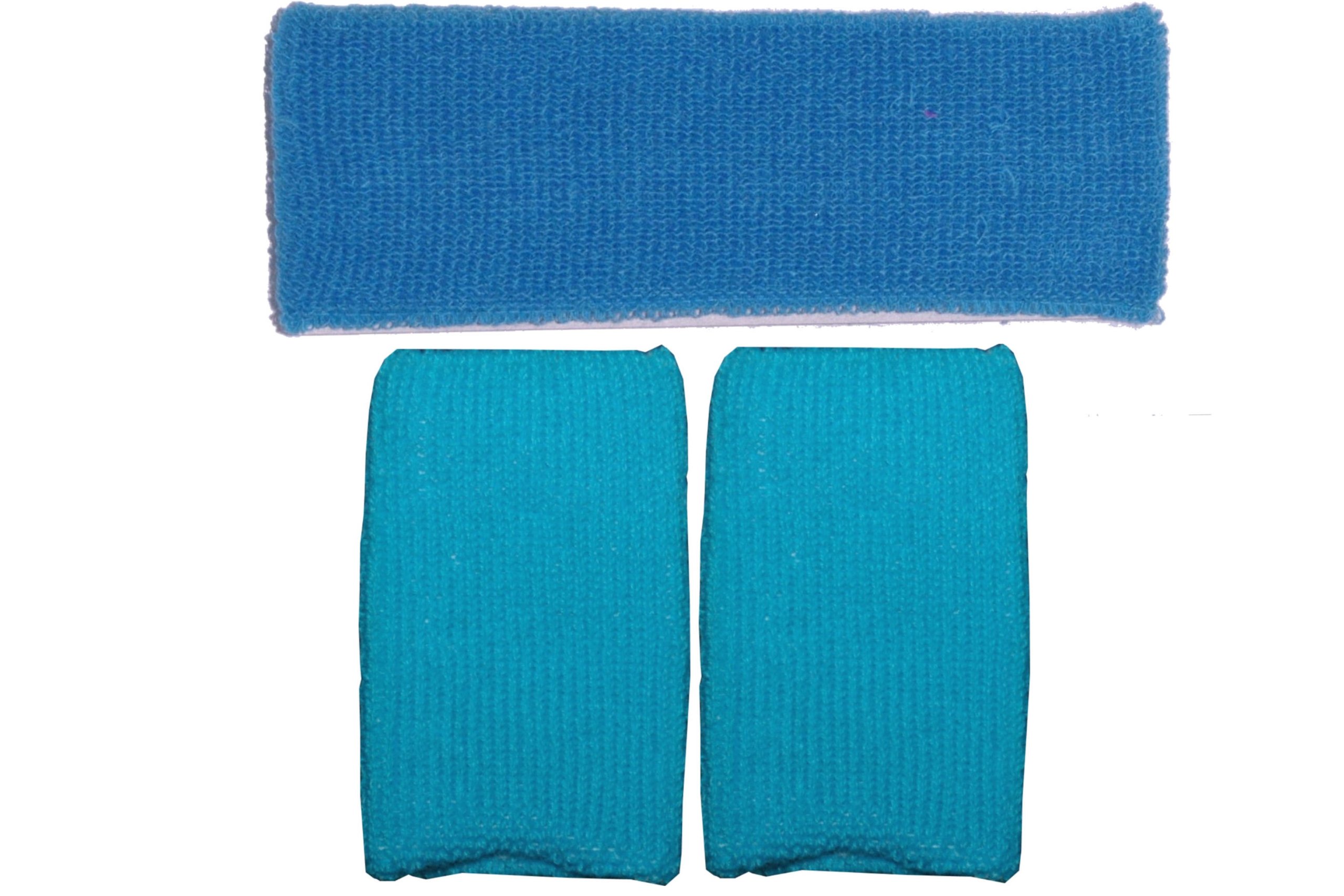 Just 4 Fun Leisurewear Sweatband Headband & 2 Wristbands One size (Turquoise)