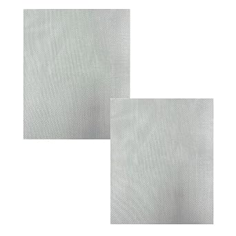 2Pcs 20 Mesh 304 Stainless Steel Mesh Sheets, 9.8 x 11.8 0.4mm Thick Wire Screen, Rustproof Woven Metal Mesh for Air Vent, HVAC Filter, Garden Pest Barrier, Kitchen Filtration & DIY Projects