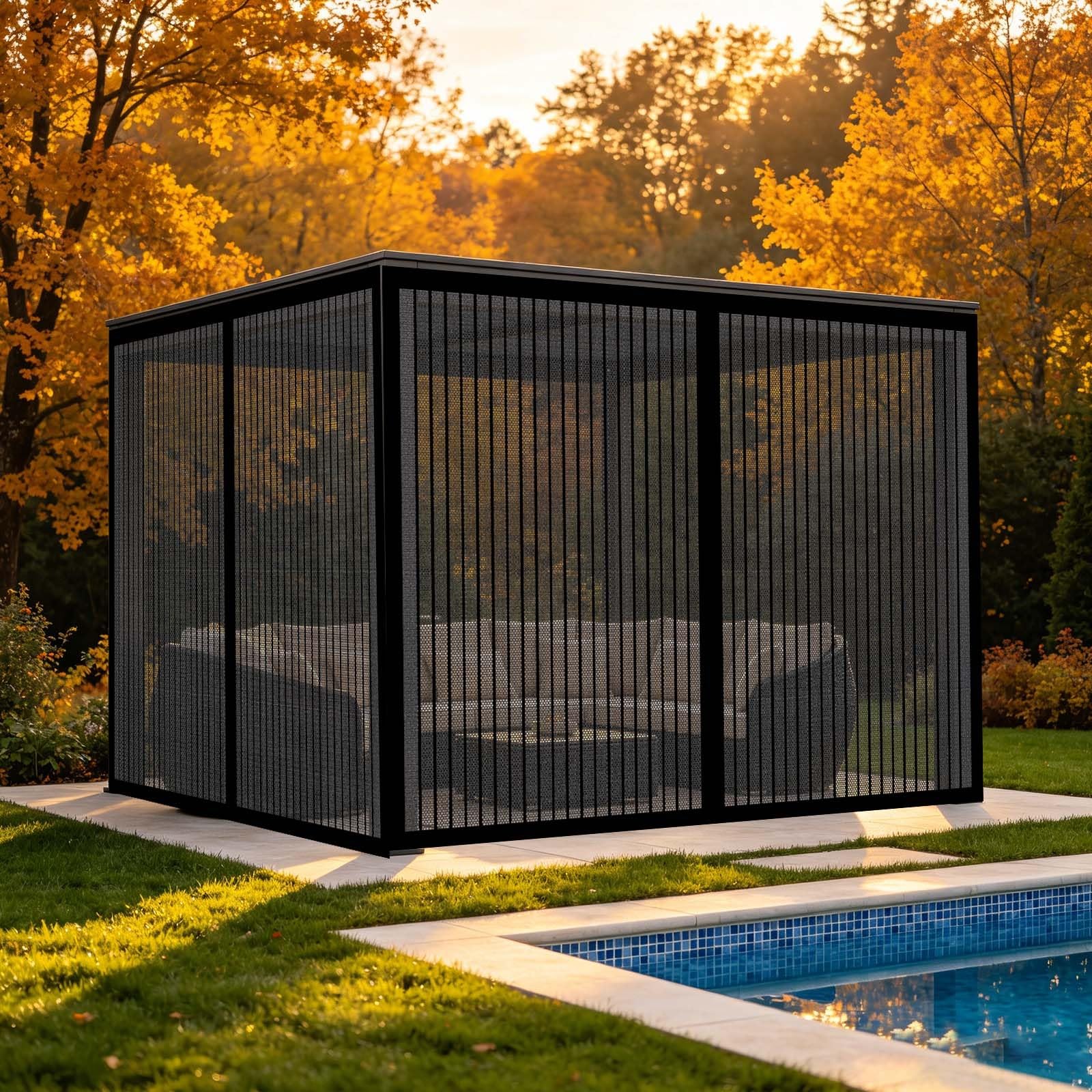 Fly Screens for Doors 88 x 238 cm with Powerful Magnets and Full Frame Magic Tape, Keep Bugs Out Magnetic Insect Door Screen Fly Door Net Curtains for Terrace, Cellar, Black