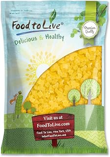 Food to Live Dried Diced Pineapple, 10 Pounds Raw, Vegan, Sweetened, Unsulfured, Bulk, Great for Culinary Use and Baking