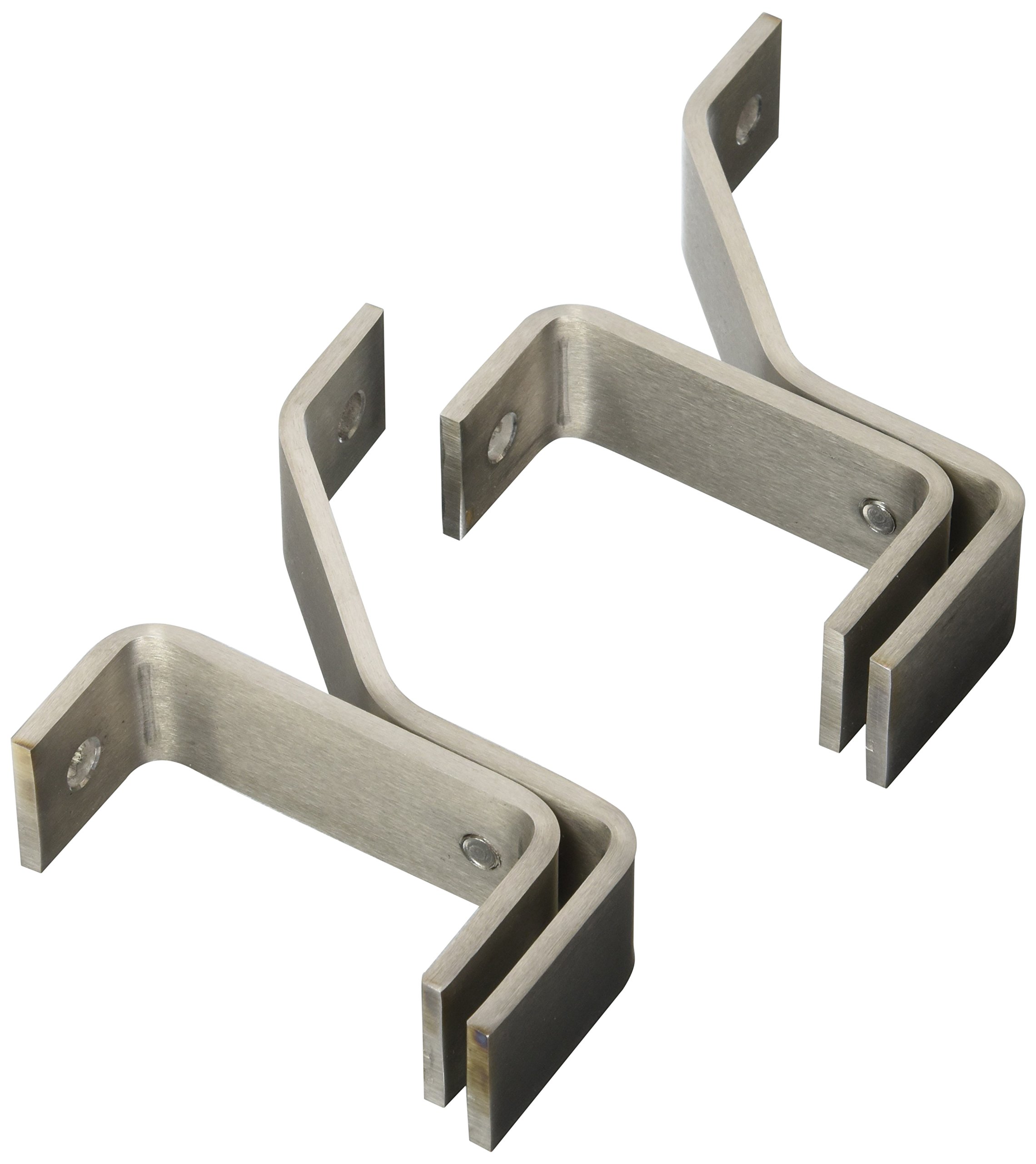 Enclume Premier 4-Inch Wall Bracket, Set of 2, Use with Enclume Rolled End Bar Pot Rack (sold separately), Stainless Steel