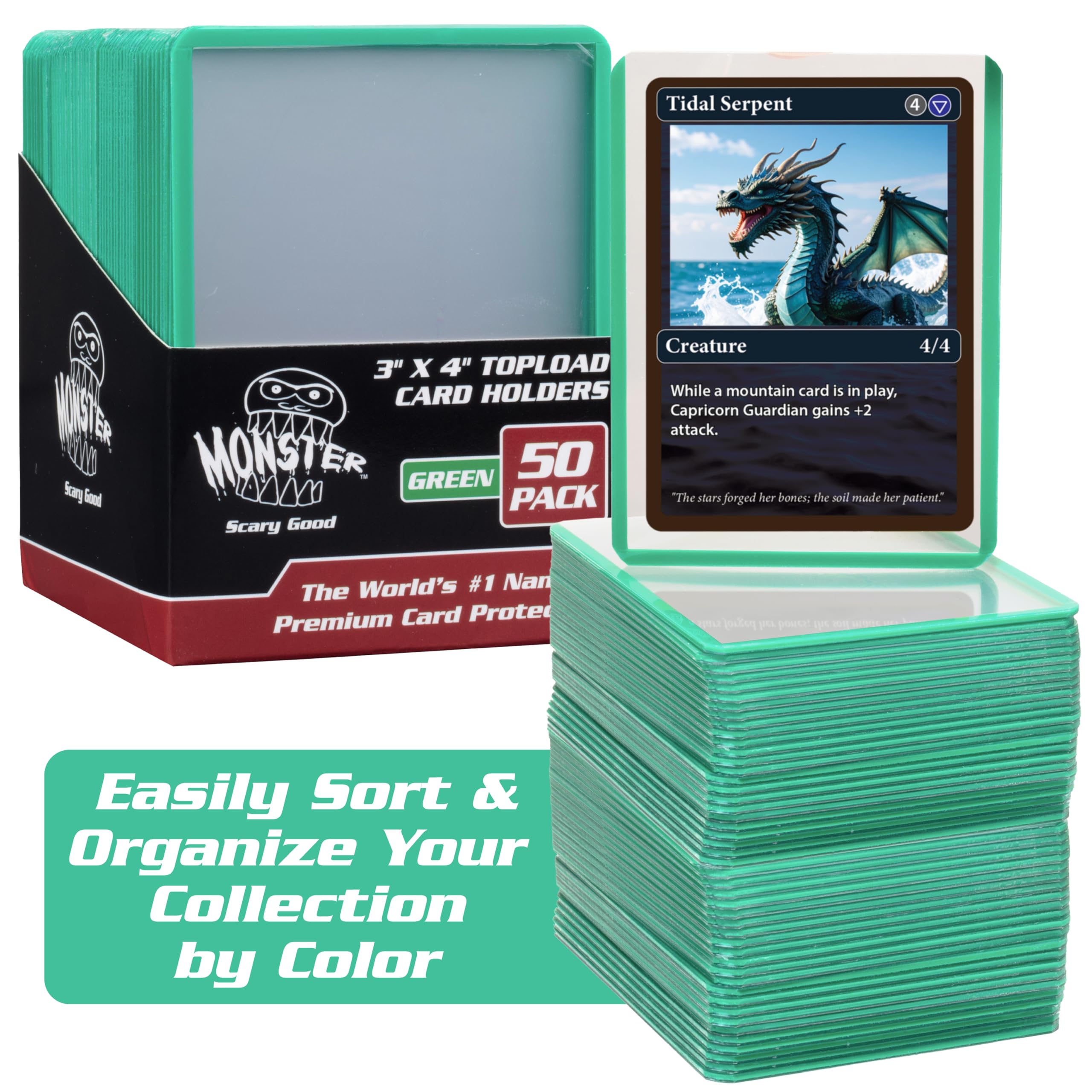 Amazon.com: Monster Protectors Top Loaders Compatible with Pokémon