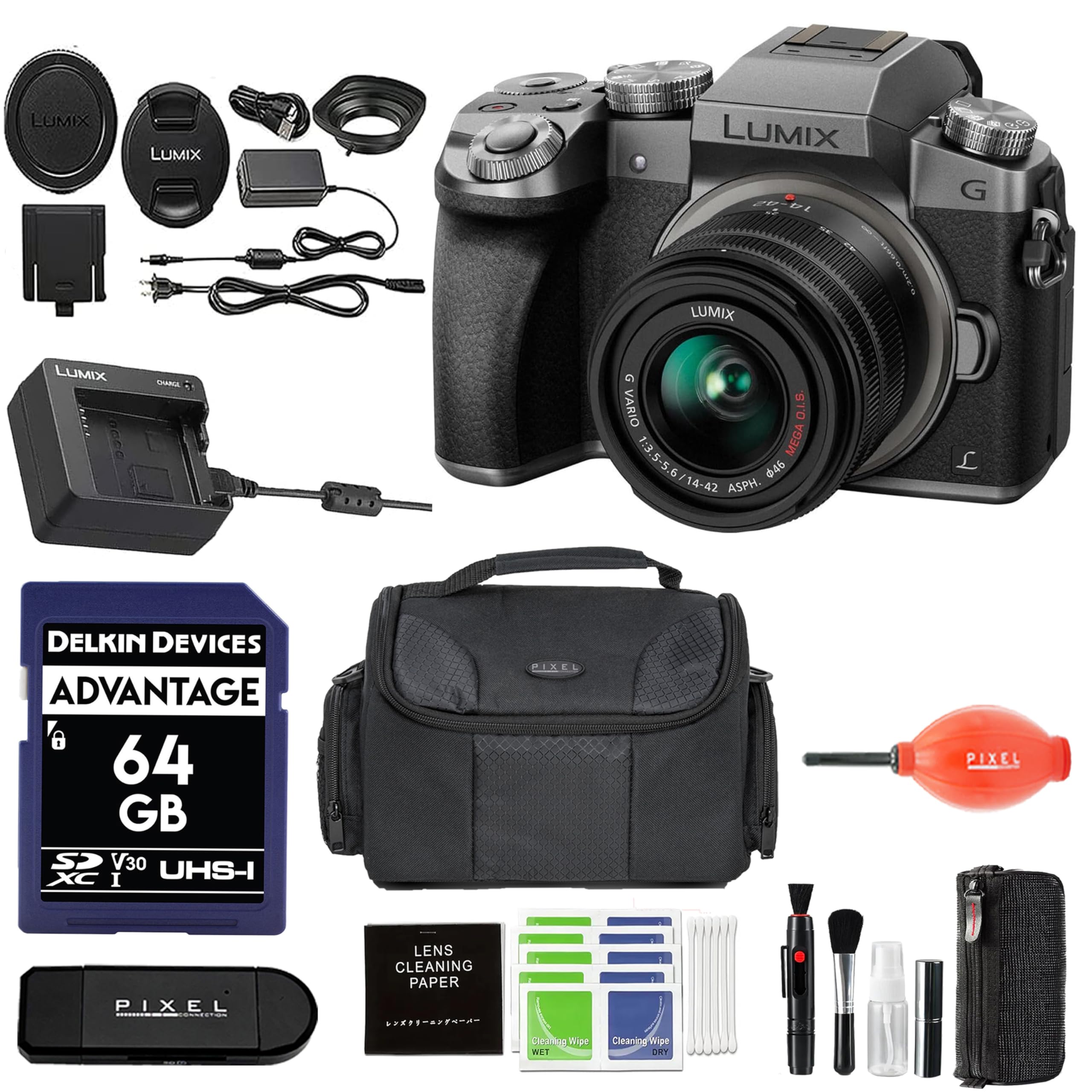 Panasoniclumix G7 4k Digital Camera With Lumix G Vario 14