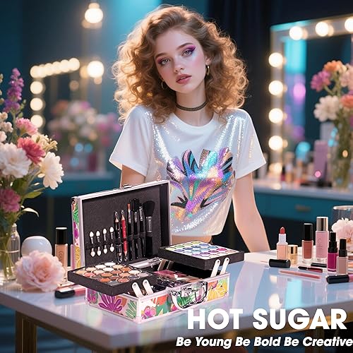 Miniatura 5 de Hot Sugar Kit de maquillaje para niñas de 10 a 12 años, juego de maquillaje para niñas de 8 a 12 años, 14 a 16 años (trópico)