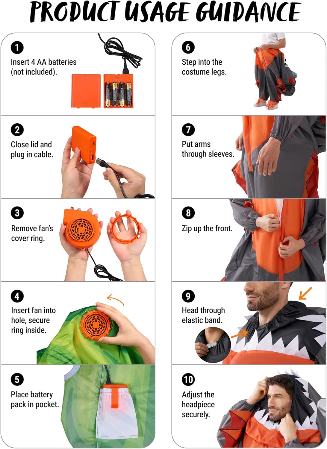 Spooktacular Creations Kids Chicken Inflatable Costume, Halloween Ride-on Rooster Costumes for Halloween Dress Up Parties