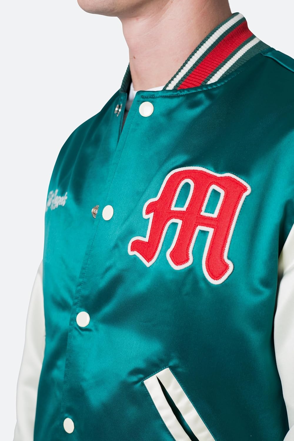 mnml Men's Mnml Men's Satin Varsity Jacket