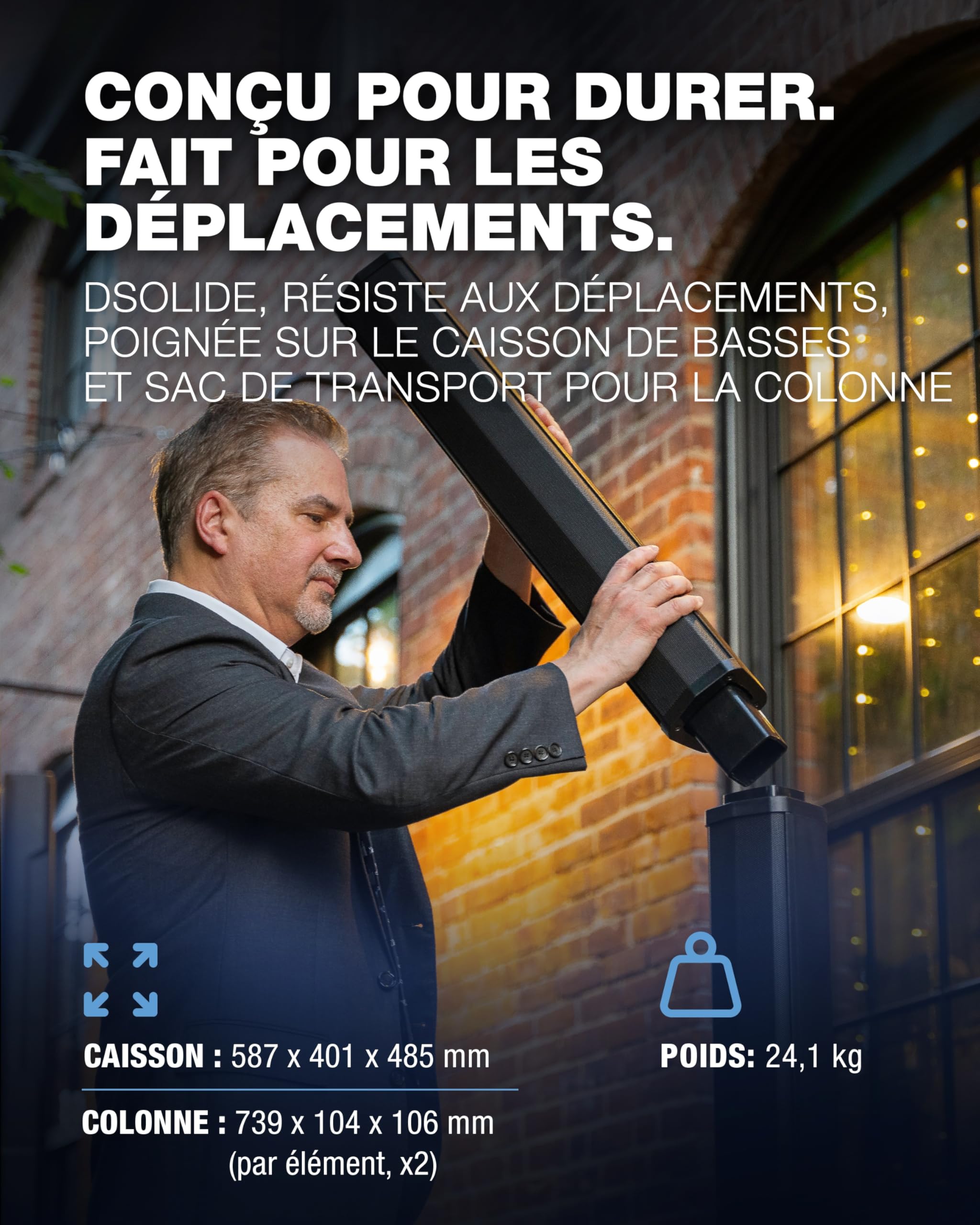ALTO TS112C Ensemble de Haut-parleurs Actifs 1200 Watts avec mixeur numérique 5 canaux, Bluetooth et App de Commande, pour DJ, Groupes, Musiciens et salles de Spectacle