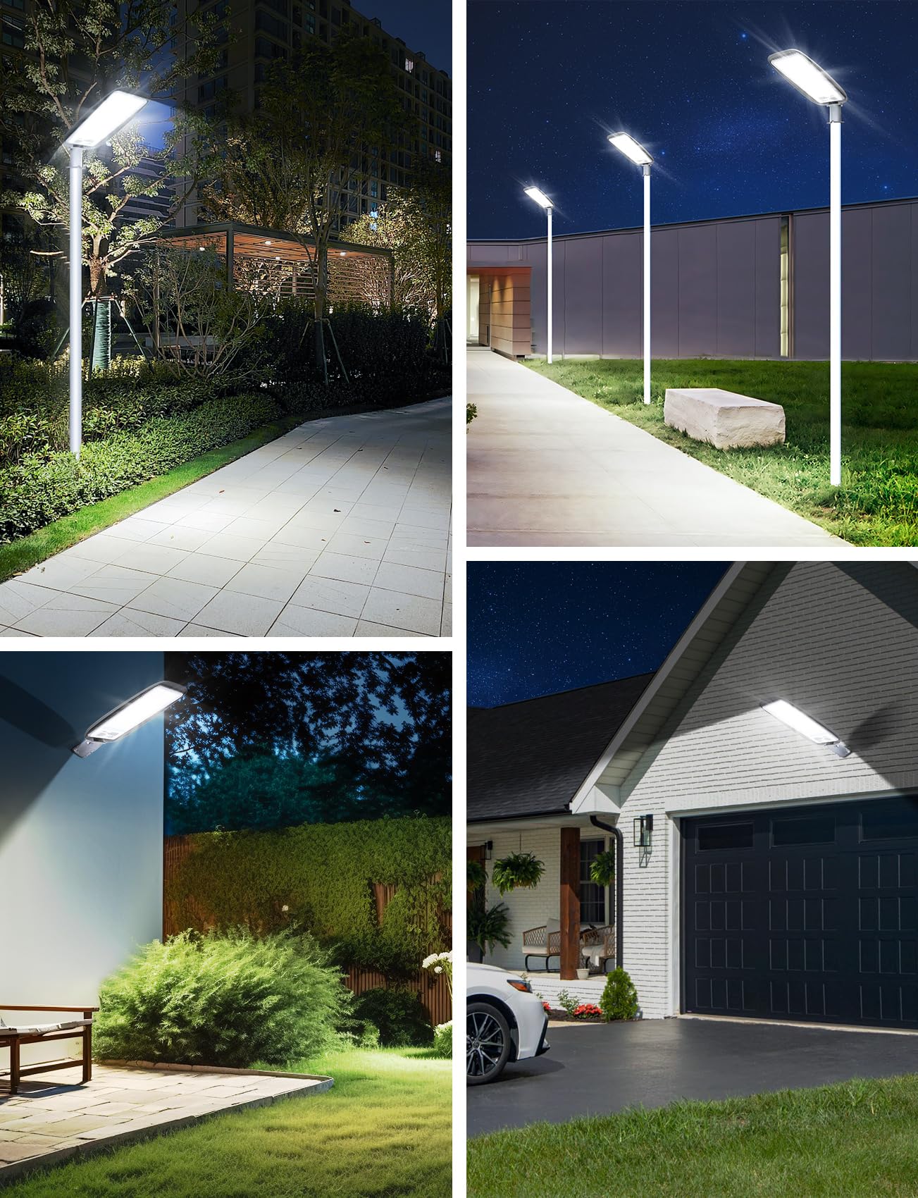 Aigostar 200W Lampione LED, 17400LM Luce stradale a LED 6500K IP65 impermeabile IK08 Per Parcheggio luce per Strada Scuola, parcheggio,campo da basket,cortile, piazza