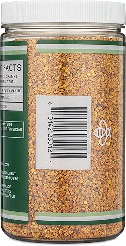 Miniatura 4 de Suplemento de polen de abeja  1 libra (16 onzas) de gránulos de polen de abeja crudo (151 porciones de 0.11 oz cada una con cuchara) Superalimento