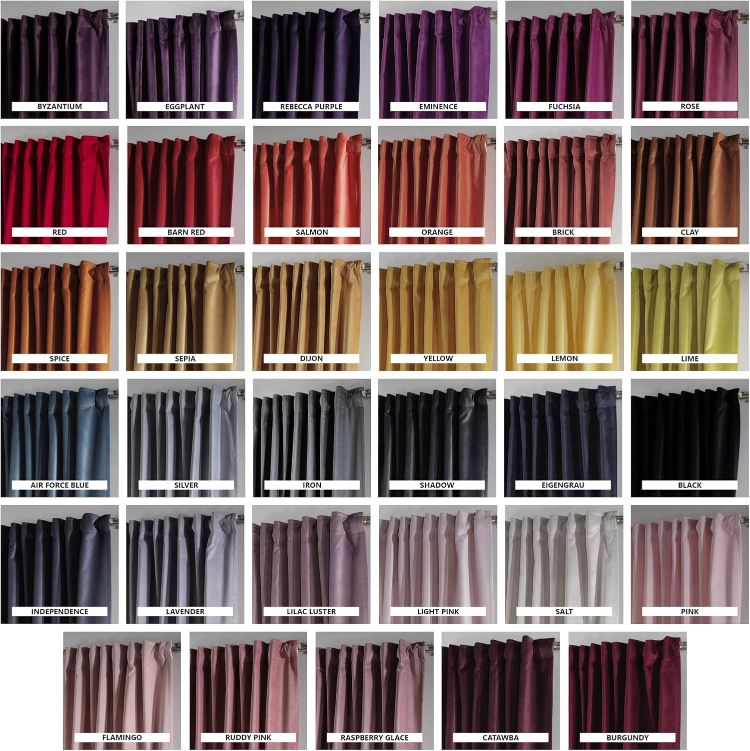Extra Long Solid Luxury Matte Velvet Soft Curtain Safety Orange Single Panel Hanging Back Tap & Rod Pocket Home Décor 5-25 Feet Custom Made Curtains -Made in Turkey Each(100"x288")