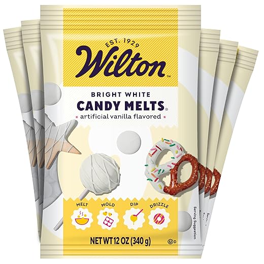 Wilton Bright White Candy Melts® Candy, 12 Oz, Pack of 6