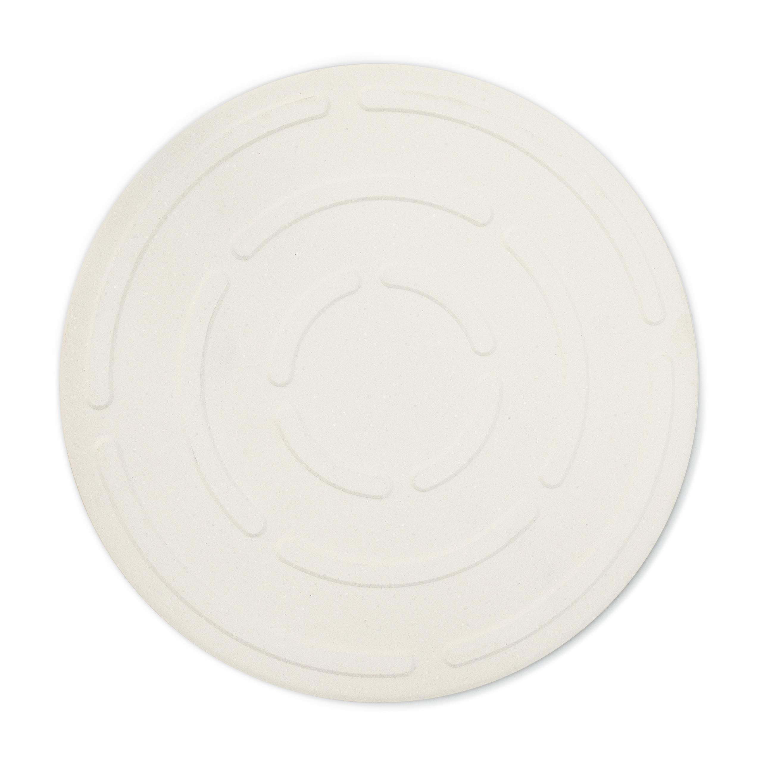 Relaxdays Pierre à pizza pour cuisson Pierre Rond, diamètre : 33 cm, 1 cm d'épaisseur, cuisson en pierre de Cordiérite pour croustillantes Pizzas, pains et plus, dans le four et grill, beige