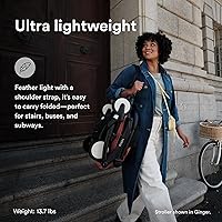 Vista 4 de Stokke YOYO3 Stroller from 6 Months - Includes Black Frame/Taupe Seat Cushion + Canopy - Folds in & Out in a Flash - Light & Compact - Carry-On