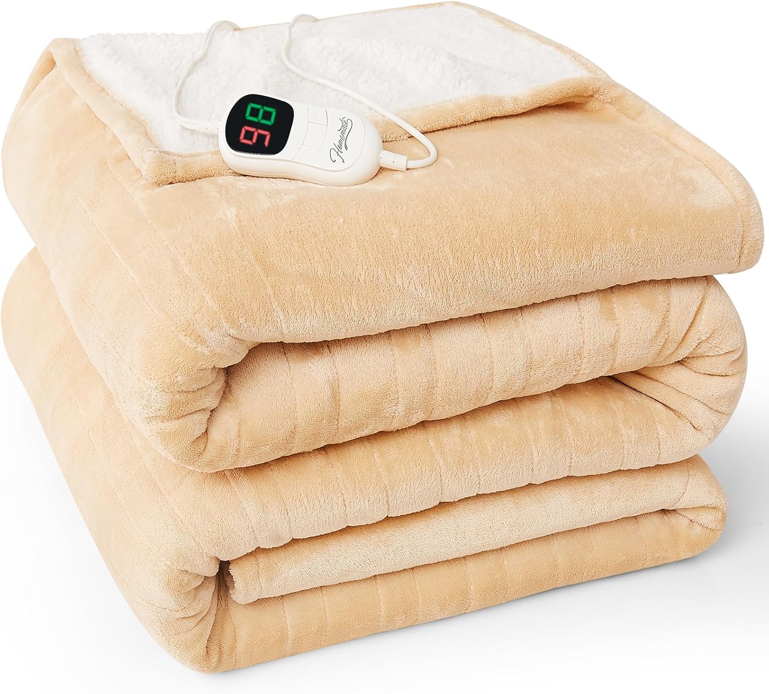 HomeMate Electric Heated Blanket Twin 62"x84" Heating Bed