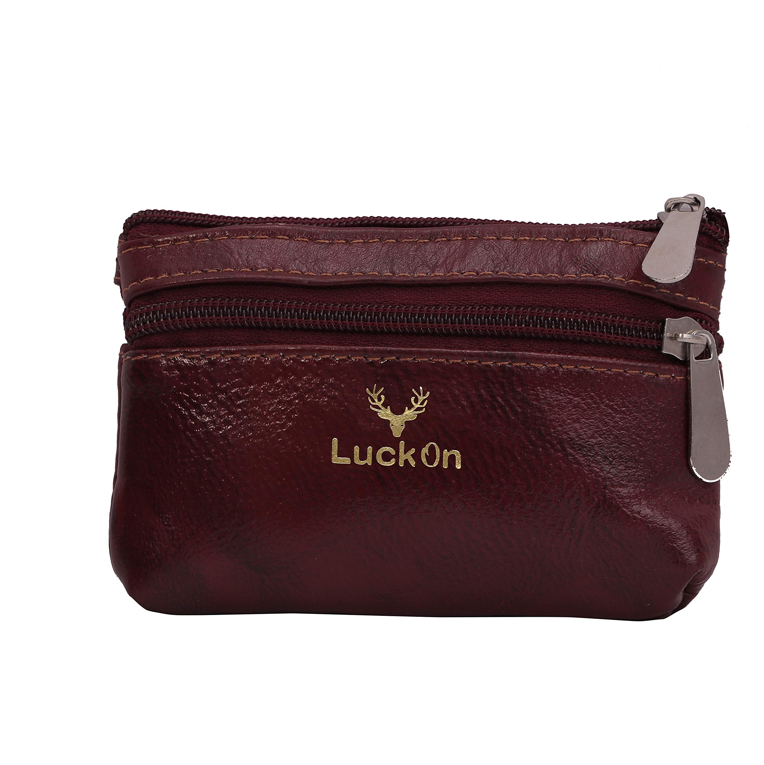 LuckOn Batwa Women's Genuine Leather Small Hand Purse, Hand Coin Purse for Ladies Size (L5x3.50 H) Bombay Sheep Leather-picture-36