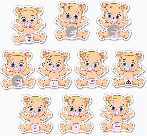 Juegos de baby shower para niñas, juego de tarjetas de sorteo para baby shower, actividad tonta para rompehielos y premios de puerta, boletos de