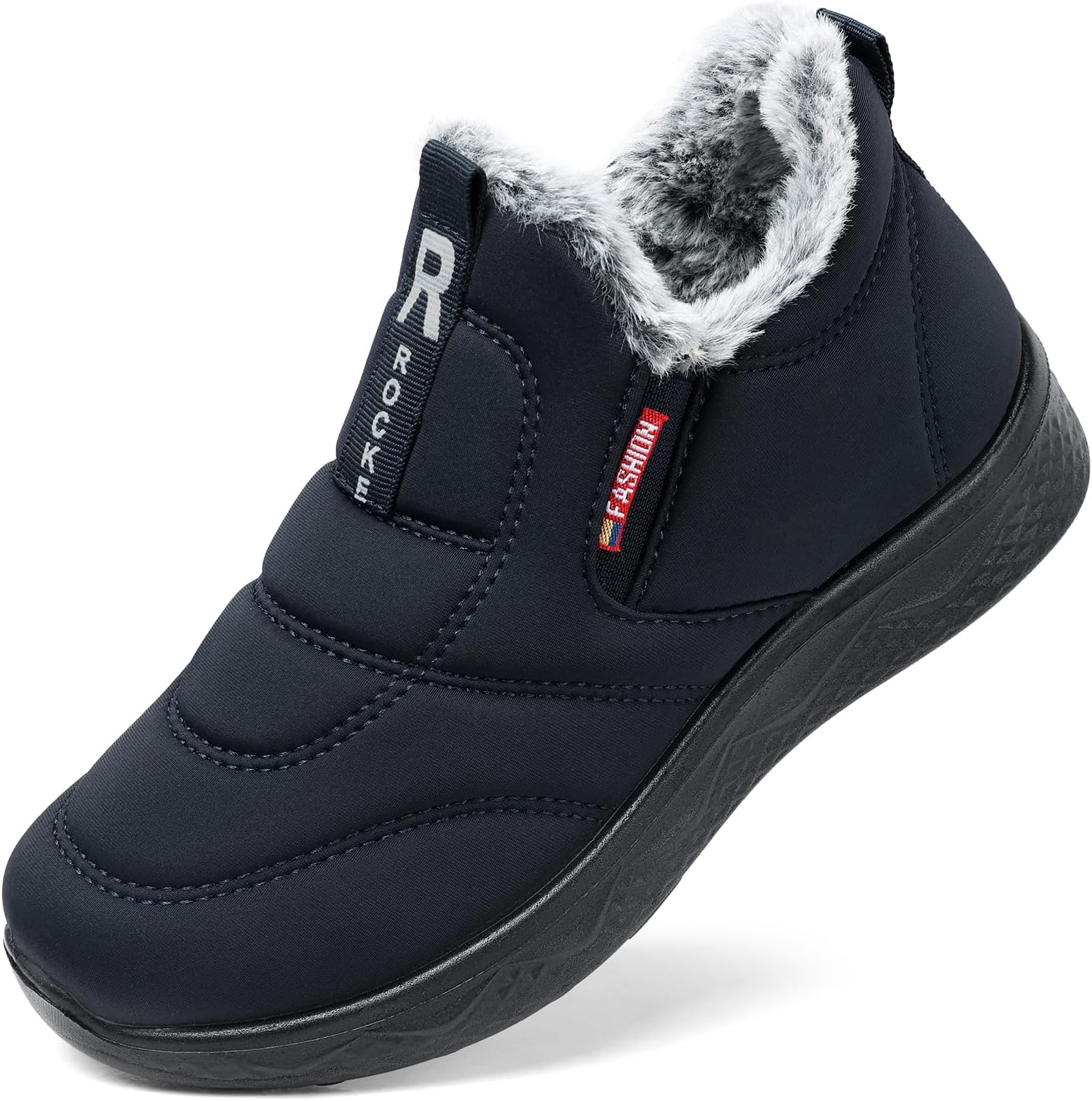 SHIBEVER Womens Winter Snow Boots Blue Size 8