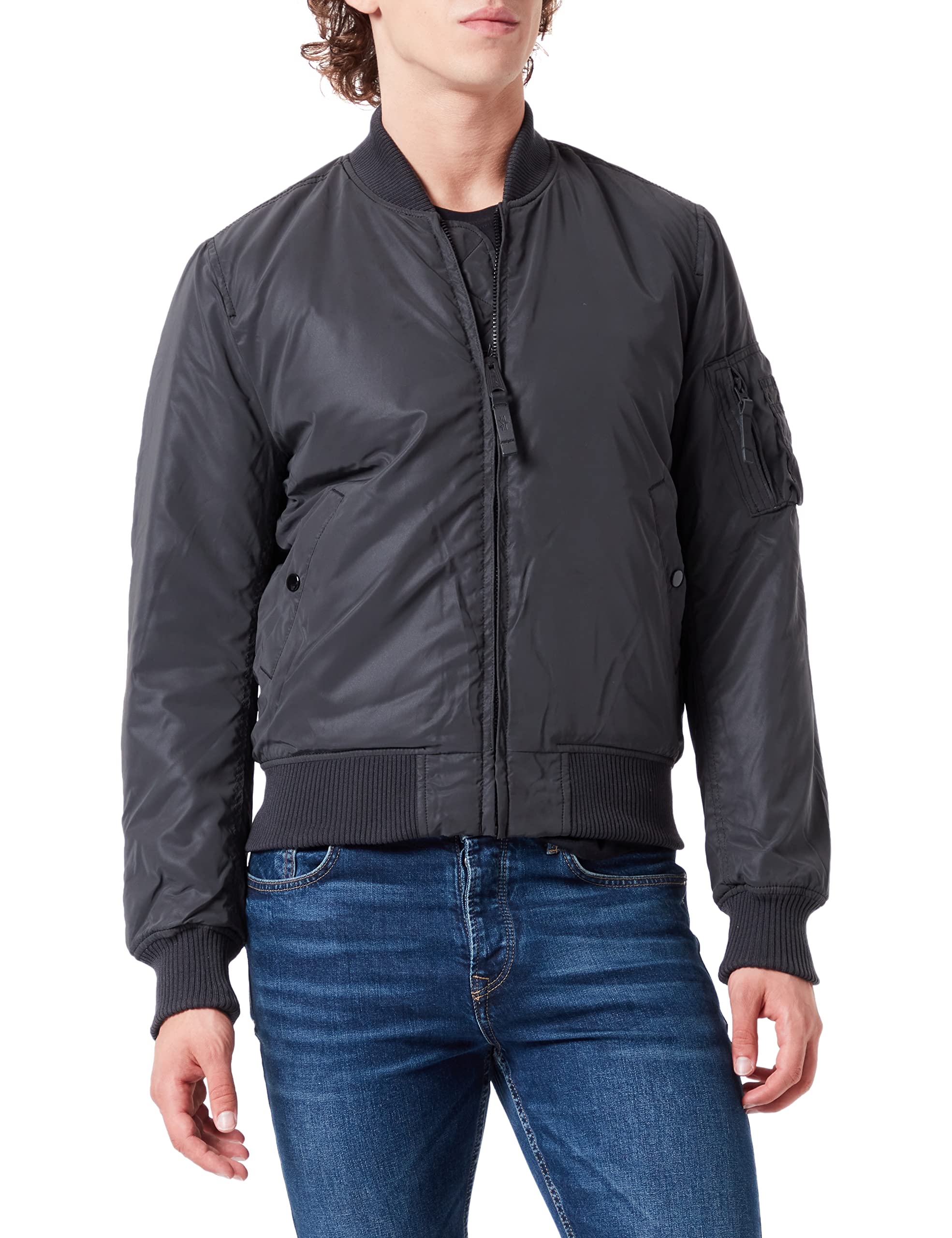 ALPHA INDUSTRIES Kurtka bomber Mężczyźni Alpha Industries Długa kurtka bomberka MA-1 VF 59 dla mężczyzn (1 w zestawie)