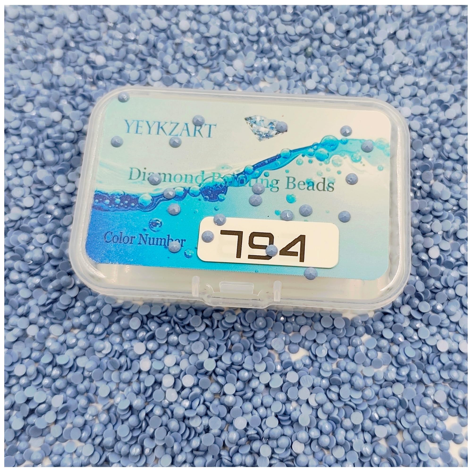 YEYKZART 794 Diamond Painting Replacement Round Diamonds Beads Rhinestones Accessories for Diamond Art Missing Color 3500 PCS โ image 1