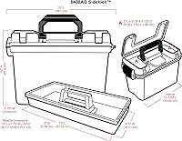 Vista 3 de Contenedor translúcido de la marca ArtBin , Polipropileno, Transparente, Estándar