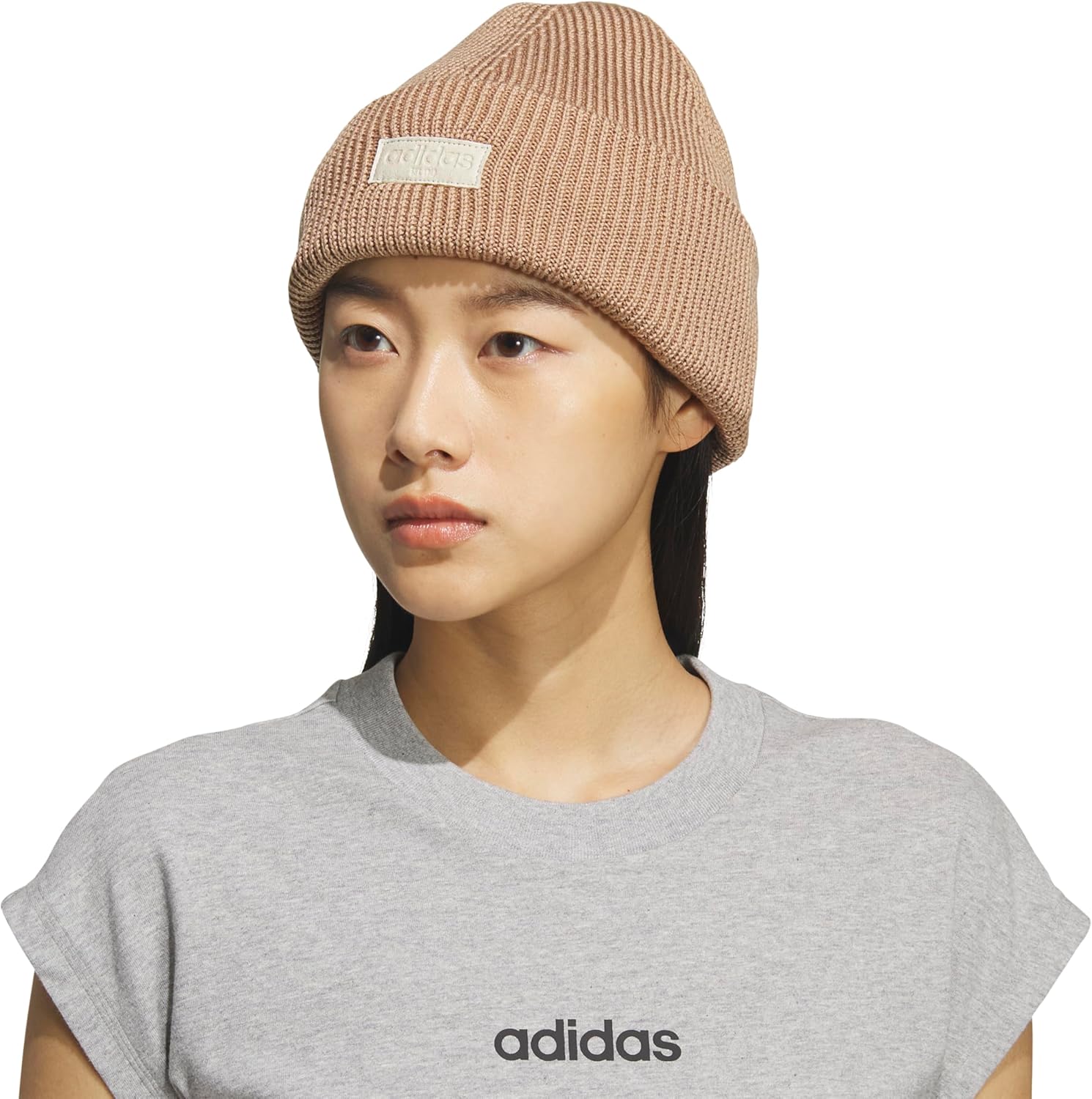adidas Womens Premium Cuffed Beanie – Tall Fit Knit Winter Hat - Image 5
