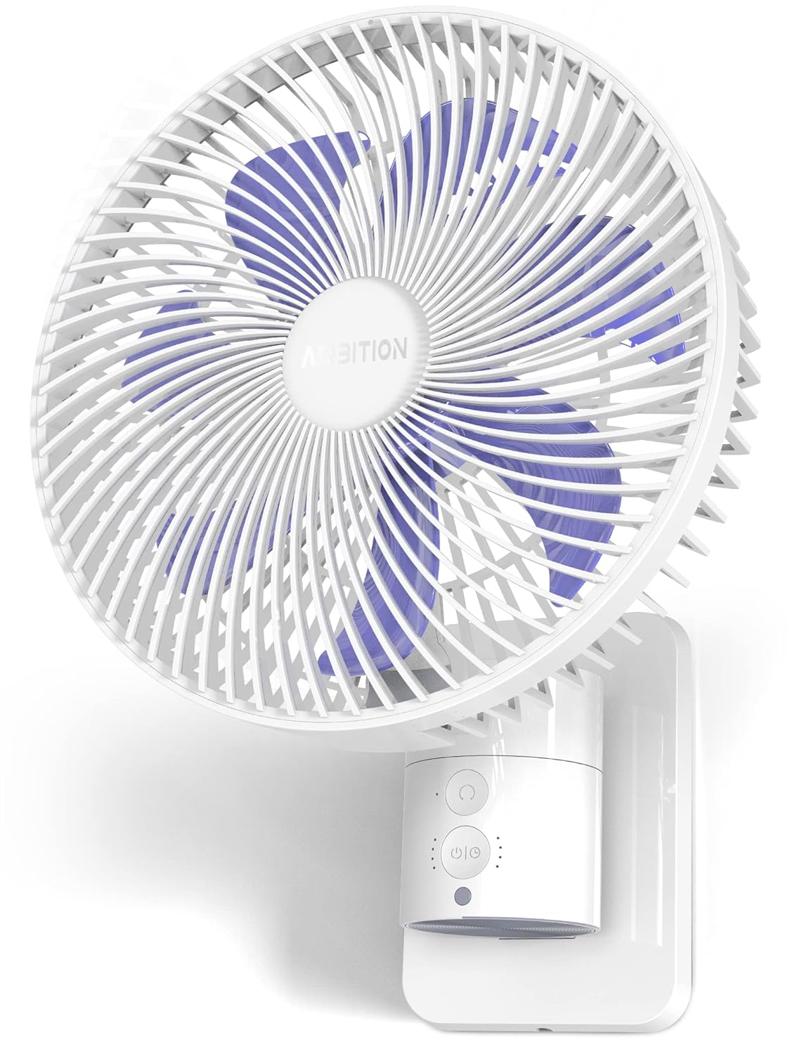 8 Small Wall Mount Fan with Remote Control 90 Oscillating 4 Speeds Timer Included 120 Adjustable Tilt High