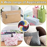 Vista 5 de Cremalleras, DOITEM 72 piezas de cremalleras para coser de 8 pulgadas, 12 pulgadas, 16 pulgadas, multicolor, cremallera de bobina de nailon