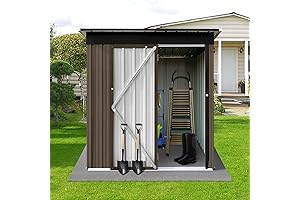 Durable and Spacious 5x4 FT Metal Outdoor Storage Shed for Garden Tools and Equipment