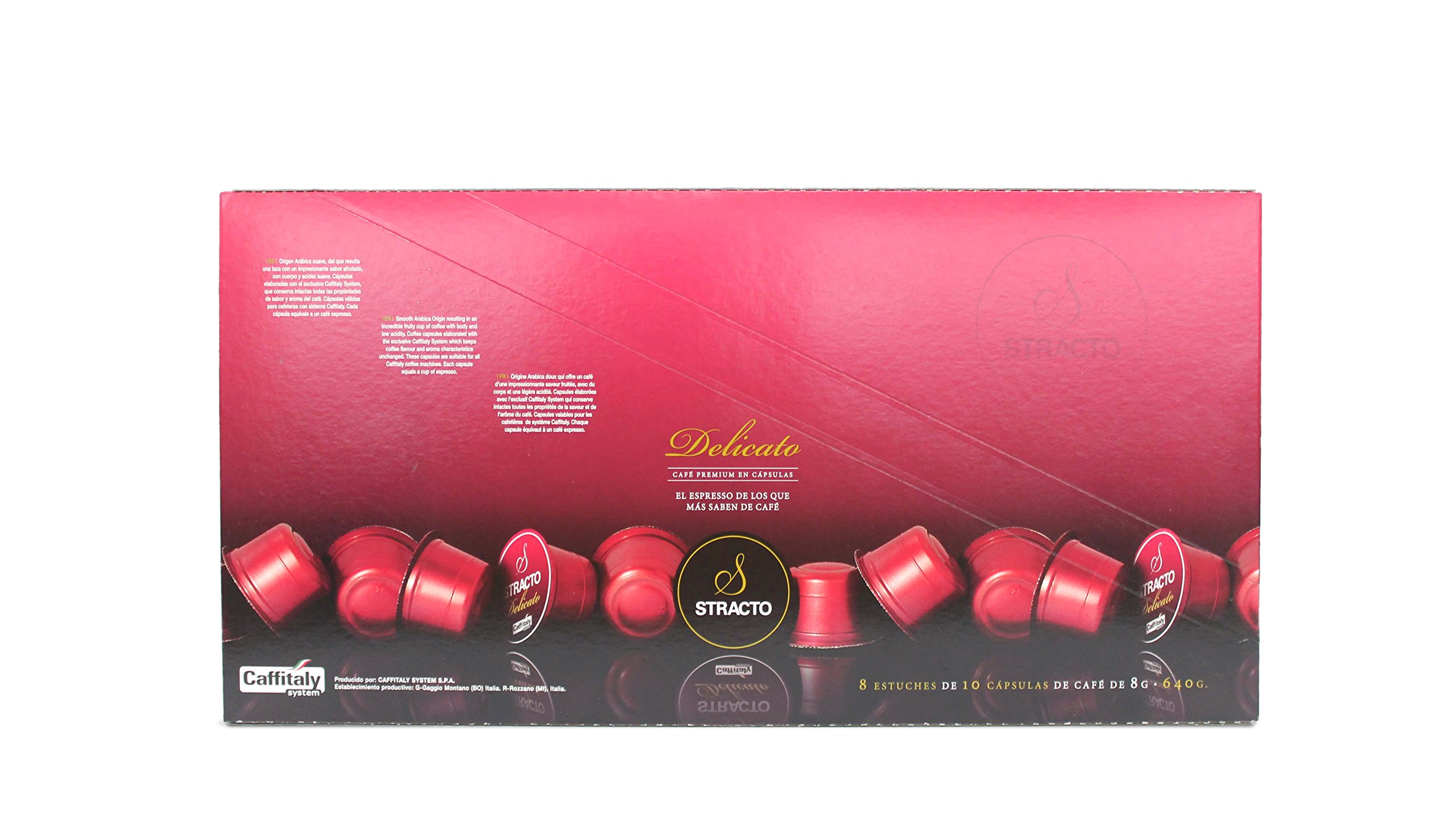 Stracto - Cápsulas de Café - Tray Box Delicato - Estuche 80 Unidades