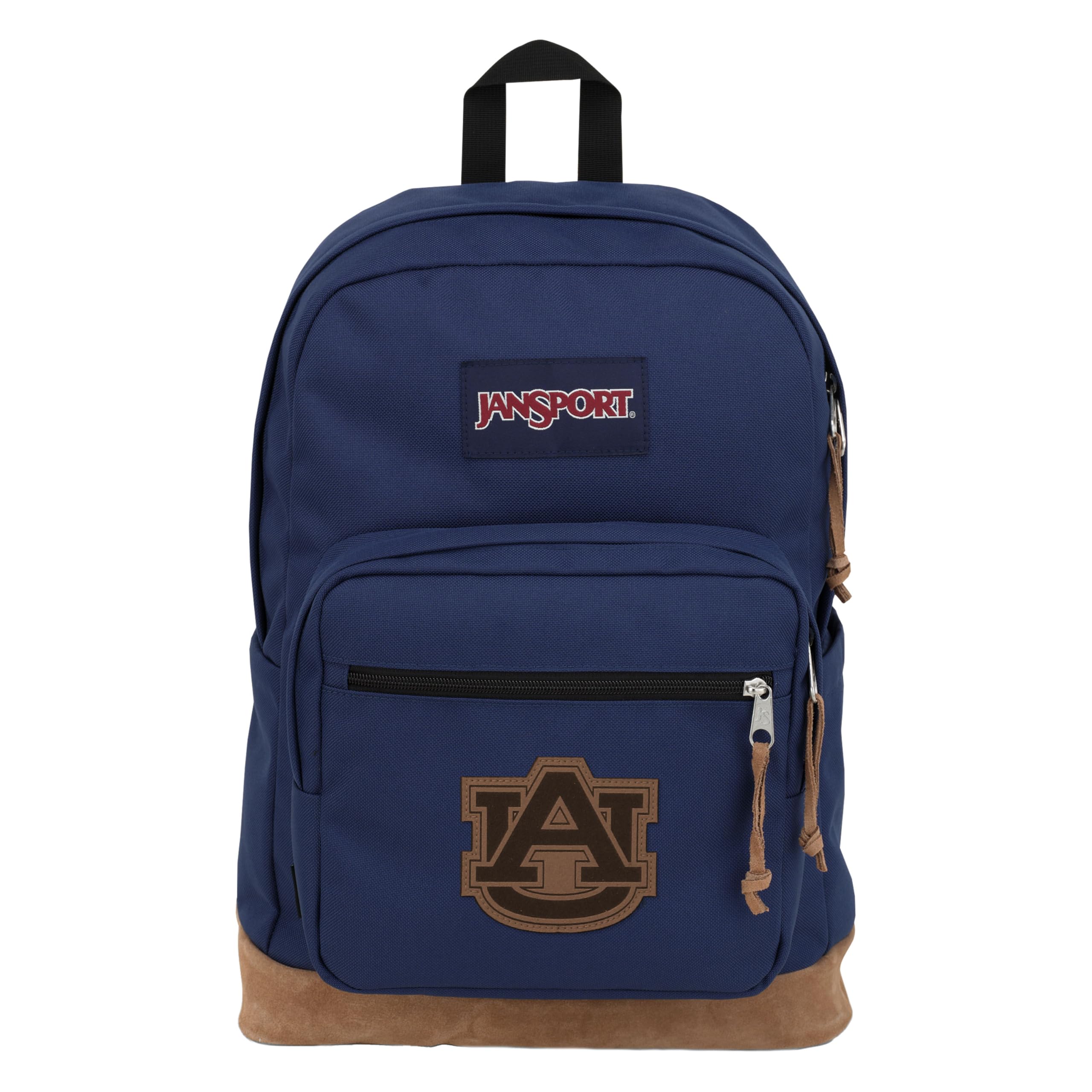 JanSport NCAA Officially Licensed Backpack, Auburn Tigers, Right Pack with Padded 15-Inch Laptop Sleeve, Spacious Computer Bag, Durable Daypack with Bottle Pocket &amp; Haul Handle, Navy