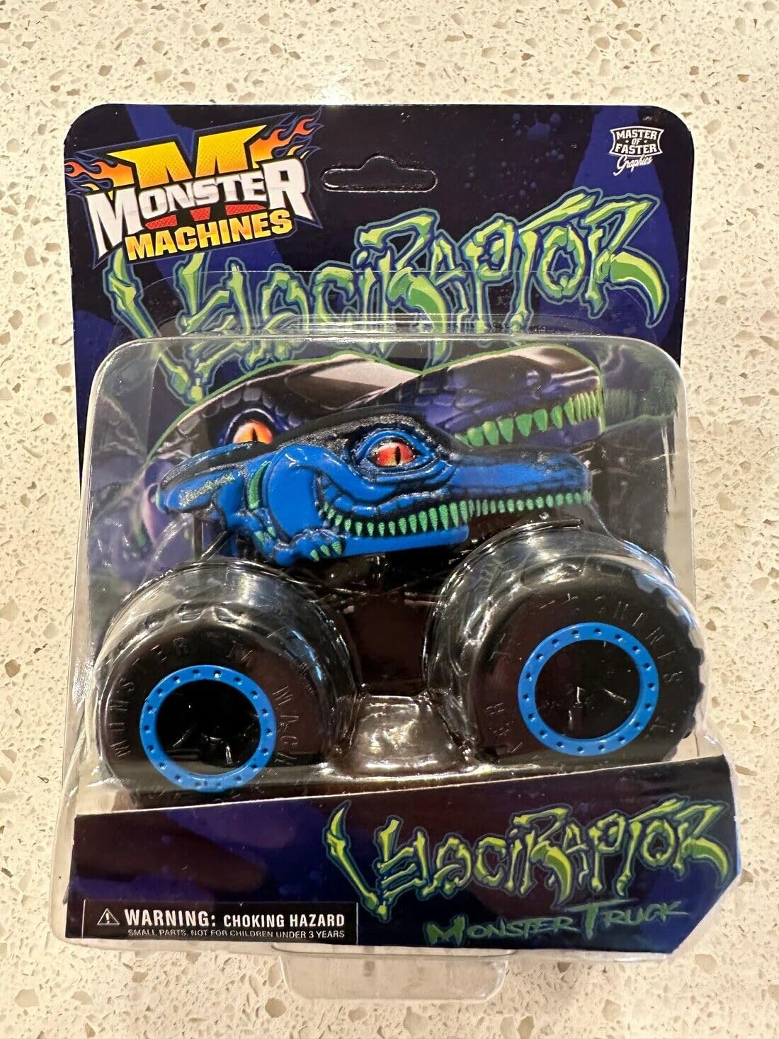 Amazon.com: Limited Edition Blue Velociraptor Monster JAM Throttle