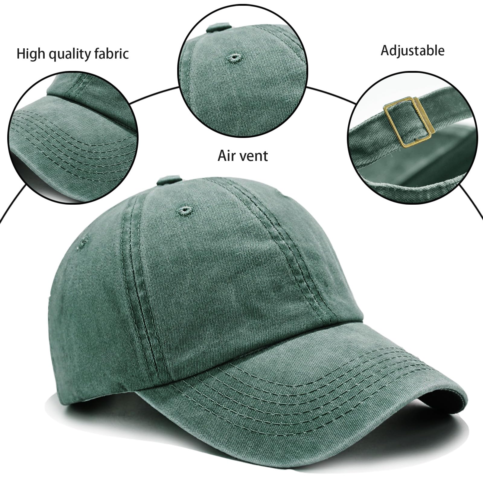 Casquette Baseball Femmes Rétro, Casquette Femme Stylée, Casquette Femme Washed-Distressed, pour Le Running et Les Sports Extérieurs, pour Femmes et Hommes