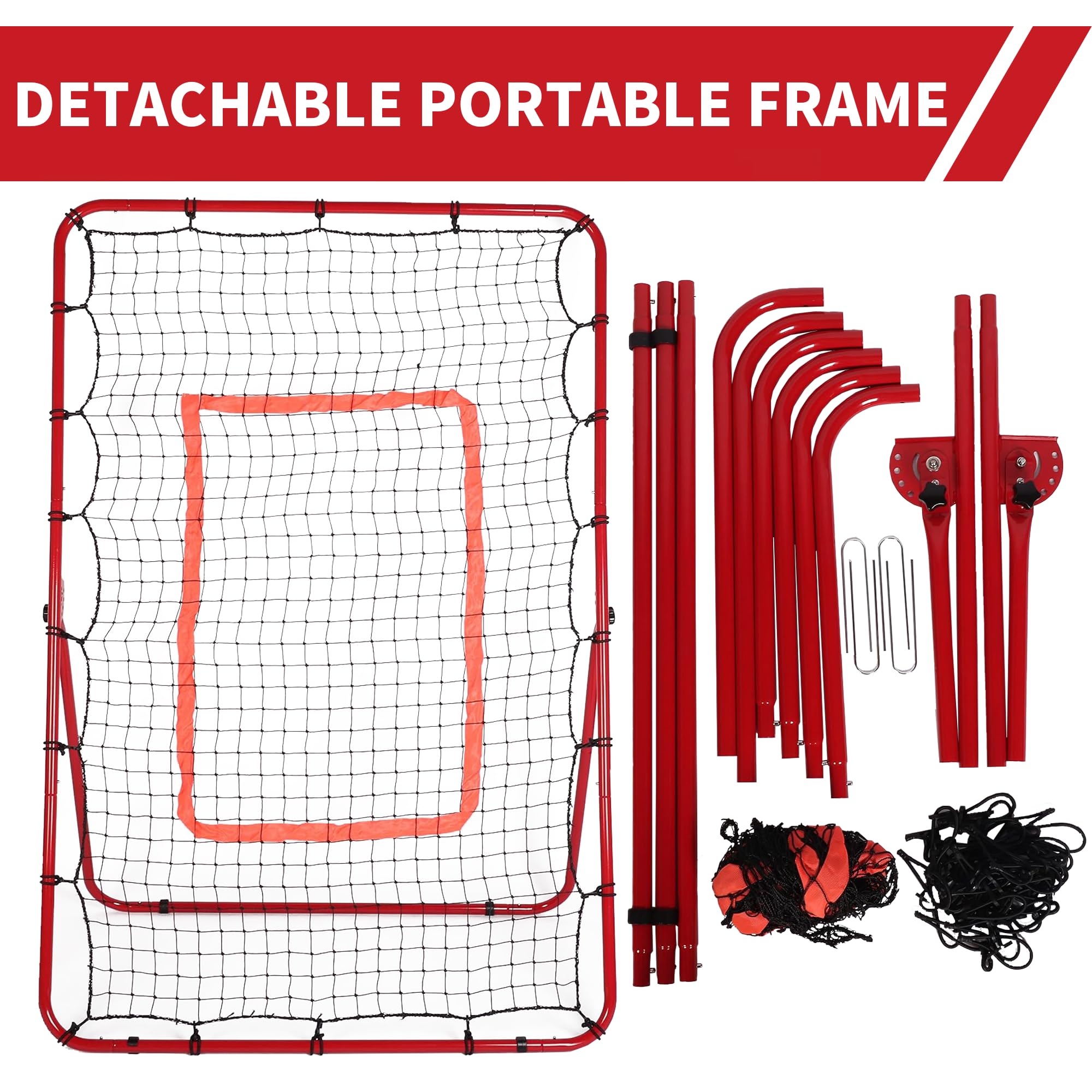 Waterproof Baseball Practice Net Strike Zone Target Adjustable Baseball ...