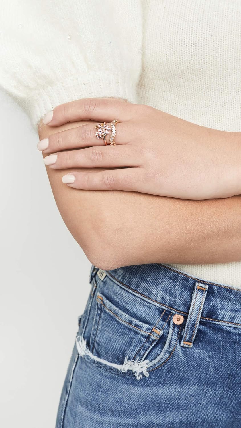 Suzanne Kalan Women's 18k Yellow Gold Way Wave Ring - Image 3