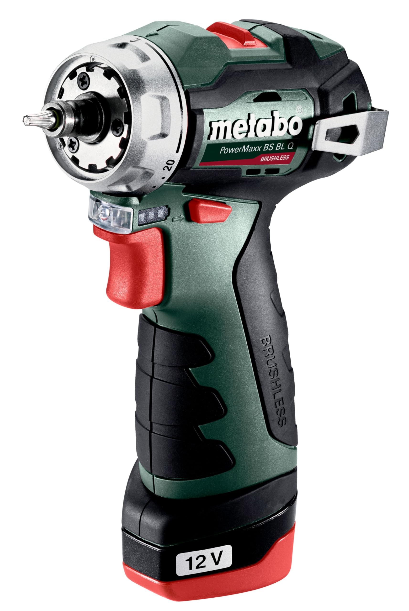 metabo PowerMaxx BS BL Q 601749500 akumulatorowa wiertarko-wkrętarka 12 V 2 Ah Li-ION + 2 baterie