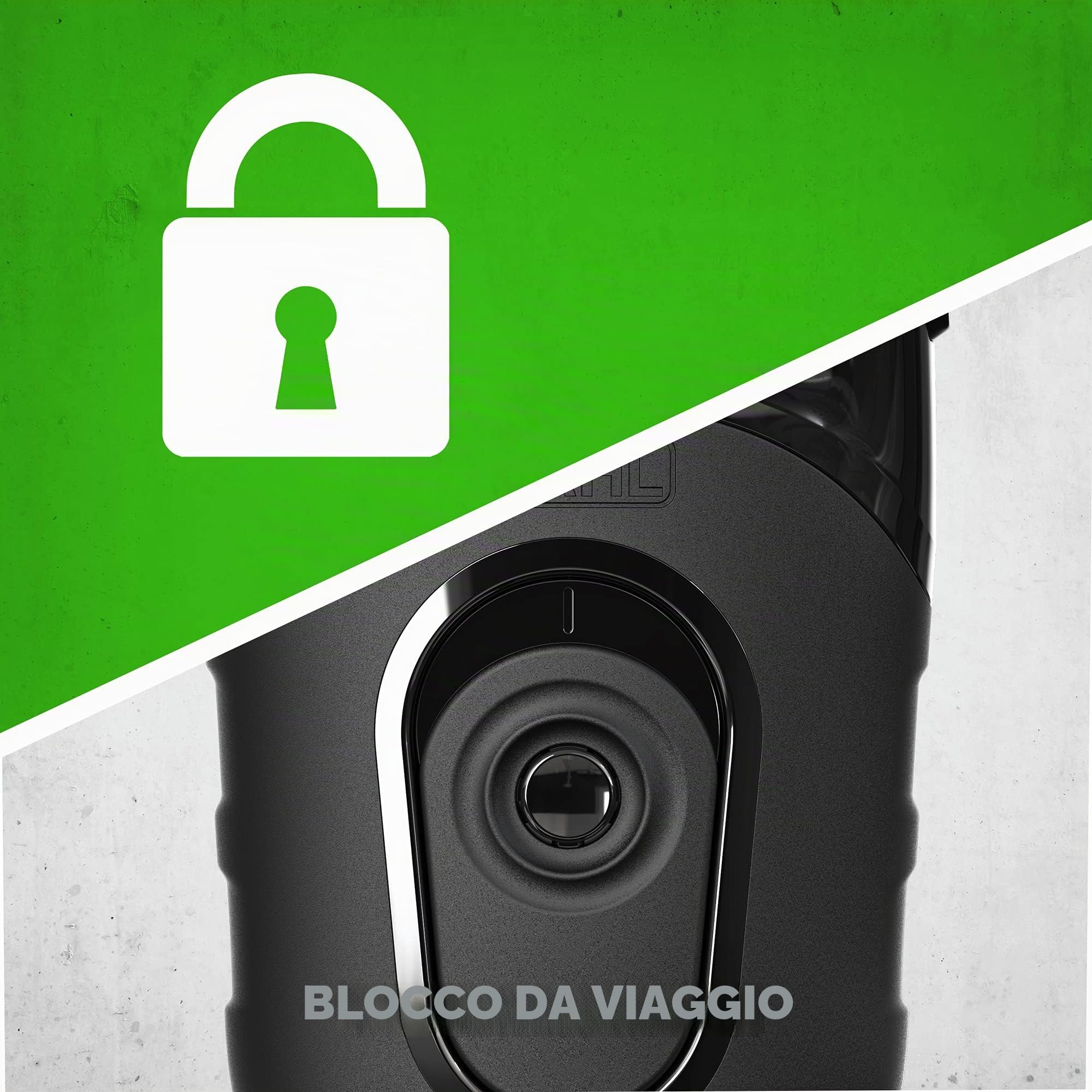 Wahl Li - Rasoio da viaggio compatto, rasoio elettrico da uomo, testina lavabile, facile da pulire, fogli flessibili, taglio stretto, piccoli rasoi da viaggio