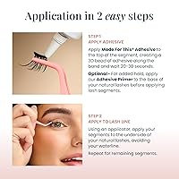 Vista 7 de Sweetheart (1.0) Juego de extensiones de pestañas con ojos de muñeca para mujer, calidad de salón de belleza, 6 juegos de pestañas, no incluye