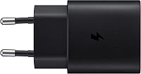 Samsung 25W USB-C Gyorstöltő Adapter Fekete - Eredeti Töltő Kábel Nélkül - (25W) EU, black 1