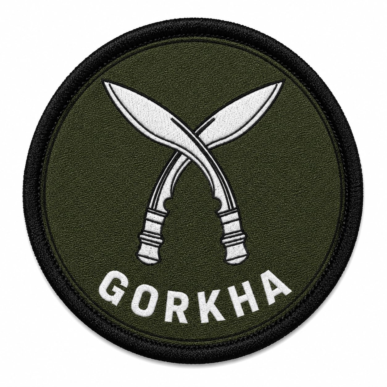 Gorkha Khukuri Tactical Patch with Hook & Loop Backing | 3 Inch Round, Military Patch, For Bags & Jackets, For Backpacks & Caps, Velcro Backing-image-7