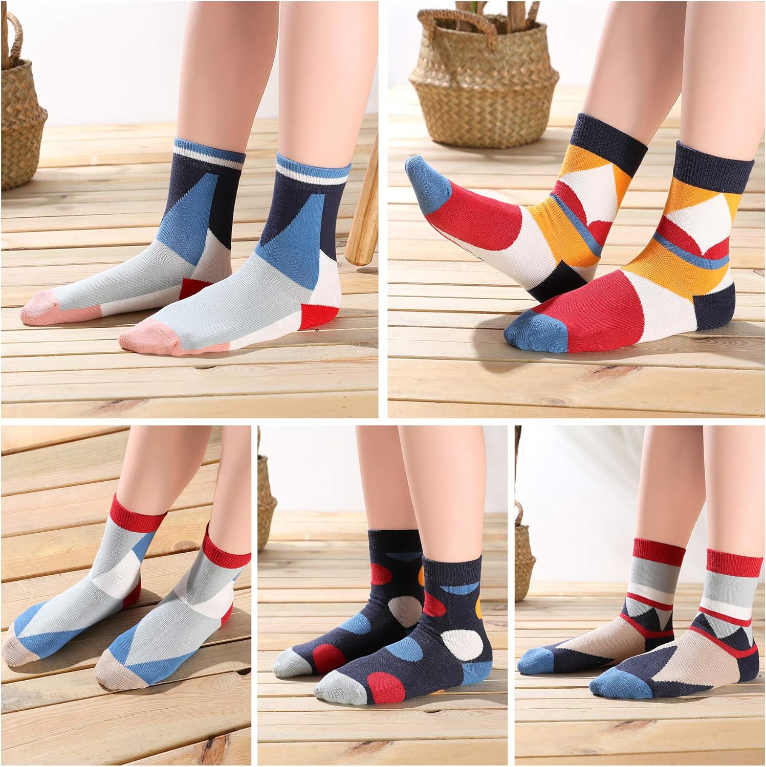 Kids Boys Soft Fashion Cotton Dress Socks Gift - Image 4