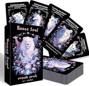 Amazon.com: sishui Spirit Beast Oracle Cards for Beginners Oracle