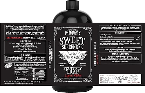 Miniatura 7 de Dr. Killigan's Líquido de repuesto para moscas de fruta, protección de larga duración de 24 semanas, funciona con trampas de manzana, apto para
