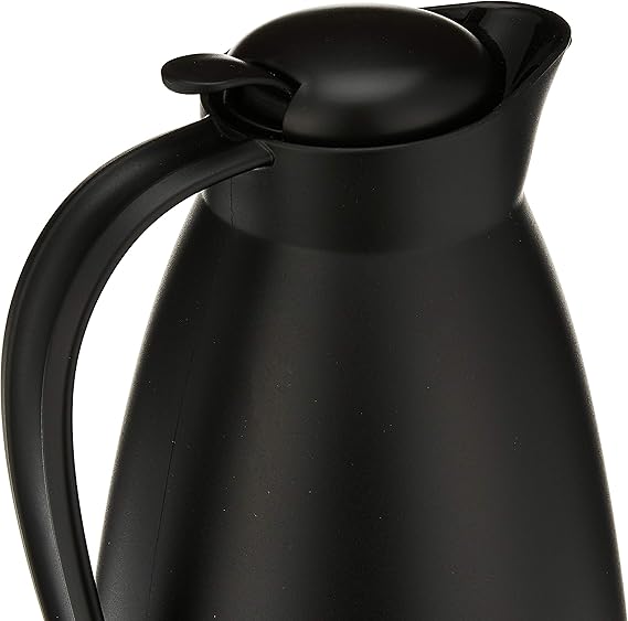 Alfi Glass Vacuum Frosted Plastic Carafe, 1 L, Black (AG2800BK2)