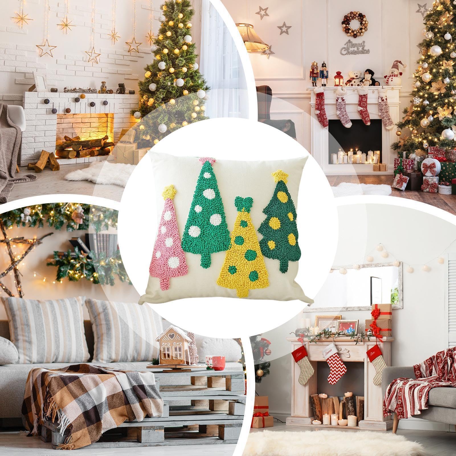 クッションカバー クリスマス 刺繍 楽天市場】クリスマス クッションカバー 45x45cm 装飾クッション