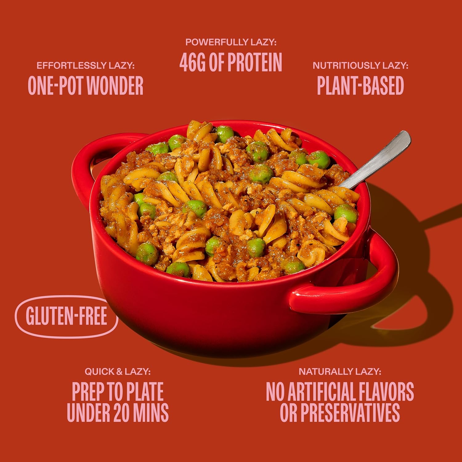 Lazy Food Italian Ragu Camping Meal I Gluten Free Pasta, High Protein, Low Carb I Easy One-Pot Outdoor Dinner for Camping, Hiking & Backpacking | Ready in Minutes I 3 pack (6 servings)