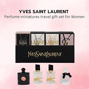 عطر Yves Saint Laurent YSL للنساء مجموعة سفر صغيرة مكونة من 4 قطع